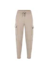 Jogginghose Alpha Industries "Alpha Industries Men - Jogger X-Fit Label Jogger" Gr. M, Normalgrößen, beige (vintage sand) Herren Hosen