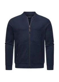 Sweatjacke Ragwear "Cruider" Gr. M (50), blau (navy) Herren Sweatjacken lässige Strickjacke mit Bündchen