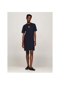 Shirtkleid Tommy Hilfiger "REG NAUTICAL TEE DRESS SS" Gr. XS (34), N-Gr, blau (desert sky) Damen Kleider