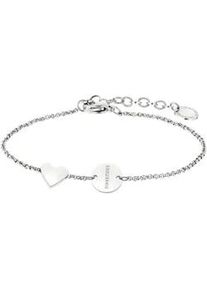 Armband Liebeskind Berlin "Schmuck Geschenk Edelstahl Armkette Herz, LJ-0521-B-20, LJ-0522-B-20" Armbänder Gr. Edelstahl, silberfarben Damen