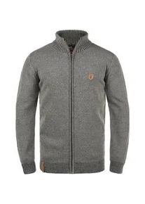 Strickjacke INDICODE "Strickjacke IDAndy" Gr. S, grau (grey mix) Herren Strickjacken