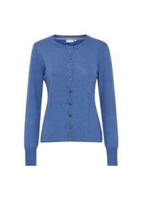 Strickjacke Pulz Jeans "Strickjacke PZSara" Gr. XS, blau (dutch blue melange) Damen Strickjacken