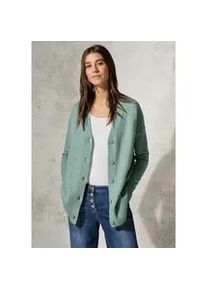 Cardigan Cecil Gr. XXL (46), iced salvia grün melange Damen Strickjacken mit V-Ausschnitt