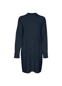 Véro Moda Strickkleid VERO MODA "VMGOLD MIX LS HIGHNECK ABK DRESS GA" Gr. L (40), N-Gr, blau (navy blazer) Damen Kleider