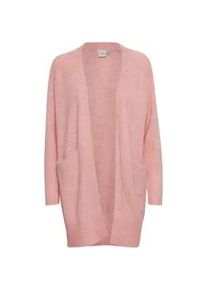 Strickjacke Ichi "Strickjacke IHKamara" Gr. L, pink (pink nectar) Damen Strickjacken