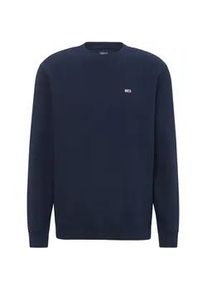 Sweatshirt Tommy Jeans "TJM REG S FLAG CREW" Gr. M, blau (dark night navy) Herren Sweatshirts mit bestickten Markenlogo auf Brusthöhe