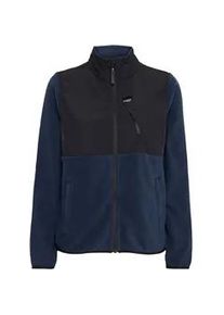 Fleecejacke North Bend "Fleecejacke NBDelia W" Gr. 46, blau (navy blazer) Damen Jacken