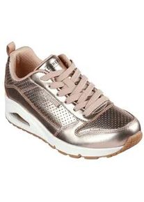 Sneaker Skechers "Uno - Metallixs" Gr. 35, rosègold metallixs Damen Schuhe Keilsneaker, Plateausneaker, Schnürschuh mit Skech-Air