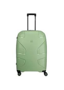 Hartschalen-Trolley IMPACKT "IP1, verschiedene Größen und Farben" Gr. B/H/T: 51cm x 76cm x 31cm 106 l, grün (spring green) Koffer Hartschalen-Koffer vegan Reisegepäck USB-Port TSA Zahlenschloss