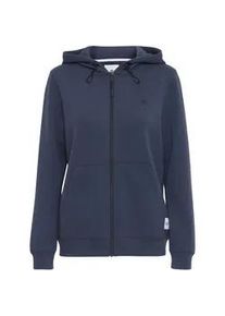 Sweatjacke North Bend "Sweatjacke NBTara" Gr. 42, blau (blue nights) Damen Sweatjacken