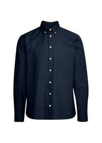 Langarmhemd Casual Friday "Langarmhemd CFAnton" Gr. S, blau (navy blazer) Herren Hemden