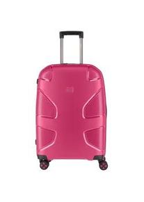 Hartschalen-Trolley IMPACKT "IP1, verschiedene Größen und Farben" Gr. B/H/T: 45cm x 67cm x 28cm 73 l, flora pink Koffer Hartschalen-Koffer vegan Reisegepäck USB-Port TSA Zahlenschloss