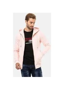 Cipo & Baxx Sweatjacke CIPO & BAXX "Jacken" Gr. S, pink Herren Sweatjacken mit Kapuze, CL556