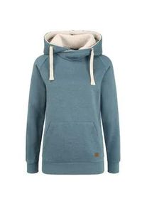 Hoodie oxmo "Hoodie OXJulia" Gr. M, blau (ensign blue teddy) Damen Sweatshirts