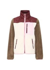 Fleecejacke THEJOGGCONCEPT "Fleecejacke JCBERRI JACKET 6" Gr. M, rot (windsor wine mix) Damen Jacken