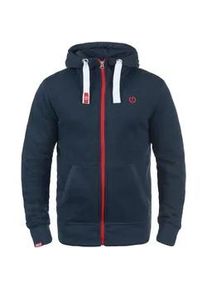 !Solid Kapuzensweatjacke SOLID "Kapuzensweatjacke SDBenn" Gr. XXL, blau (ins bl mel) Herren Sweatjacken