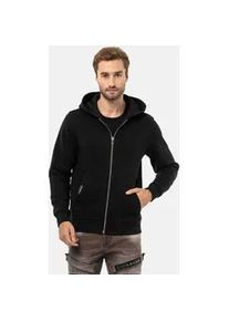 Cipo & Baxx Sweatjacke CIPO & BAXX "Jacken" Gr. L, schwarz Herren Sweatjacken mit Kapuze, CL556