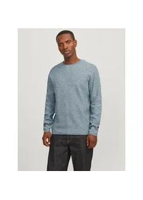 Jack & Jones Rundhalspullover JACK & JONES "JJECOOPER KNIT CREW NECK NOOS" Gr. XL, oceanview detail:twist Herren Pullover in Strick Optik