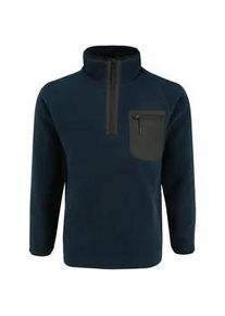 Fleecepullover INDICODE "Fleecejacke IDTrout" Gr. XL, blau (navy) Herren Sweatshirts