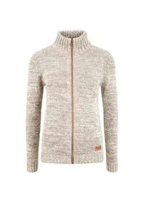 Strickjacke oxmo "Strickjacke OXPhenix" Gr. M, beige (dune) Damen Strickjacken