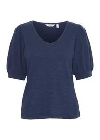 Kurzarmbluse B.Young "Kurzarmbluse BYPHILLINE TSHIRT -" Gr. XS, blau (navy blazer) Damen Blusen