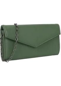 Clutch Buffalo "Secco" Gr. B/H/T: 3.5cm x 12cm x 25cm, grün Damen Taschen mit abnehmbarer Schulter-Kette