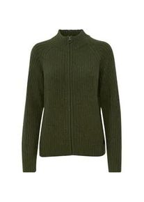 Strickjacke oxmo "Strickjacke OXSal" Gr. XXL, grün (rifle green melange) Damen Strickjacken