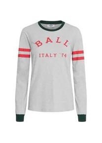 Longsleeve Ball "Longsleeve BAPIERO LS TSHIRT" Gr. M, grau (medium grey melange) Damen Shirts