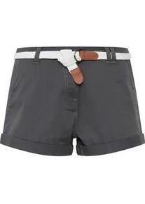 Cargoshorts oxmo "Chinoshorts OXChanett" Gr. 38, N-Gr, grau (dark grey) Damen Hosen