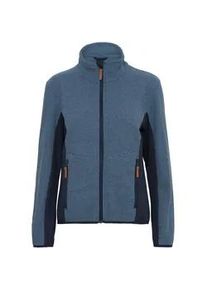 Fleecejacke North Bend "Fleecejacke NBHelga" Gr. 42, blau (navy blazer) Damen Jacken