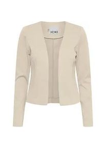 Kurzblazer Ichi "Kurzblazer IHKate" Gr. XS, beige (doeskin) Damen Blazer