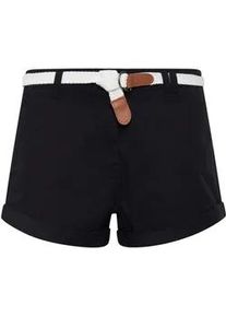 Cargoshorts oxmo "Chinoshorts OXChanett" Gr. 44, N-Gr, schwarz Damen Hosen