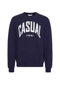 Sweatshirt Casual Friday "Sweatshirt CFSage" Gr. XXL, blau (dark navy) Herren Sweatshirts