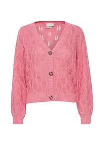 Strickjacke Ichi "Strickjacke IHMarnas" Gr. M, rosa (chateau rose) Damen Strickjacken