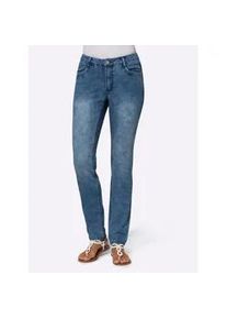 5-Pocket-Jeans Casual Looks Gr. 21, Kurzgrößen, blau (blue-stone-washed) Damen Jeans