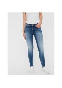 Véro Moda Skinny-fit-Jeans VERO MODA "VMLUX MR SLIM" Gr. XL, Länge 32, blau (medium blue denim) Damen Jeans