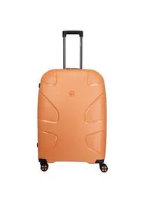 Hartschalen-Trolley IMPACKT "IP1, verschiedene Größen und Farben" Gr. B/H/T: 51cm x 76cm x 31cm 106 l, garden apricot Koffer Hartschalen-Koffer vegan Reisegepäck USB-Port TSA Zahlenschloss