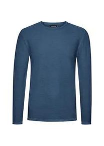 Strickpullover INDICODE "Strickpullover IDKarpo" Gr. XXL, blau (copen blue) Herren Pullover