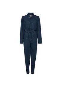 Jumpsuit Pulz Jeans "Jumpsuit PZDexi" Gr. L, blau (medium blue denim) Damen Overalls