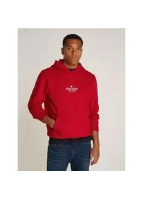 Hoodie Tommy Hilfiger Gr. XXL, rot (medium red) Herren Sweatshirts mit Logodruck