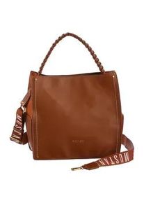 Umhängetasche Mustang "Cannes" Gr. B/H/T: 30cm x 30cm x 11cm, braun (cognac) Damen Taschen Handtasche, Citybag, Tragetasche