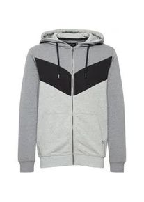 Kapuzensweatjacke INDICODE "Kapuzensweatjacke IDPock" Gr. XL, grau (grau mix) Herren Sweatjacken