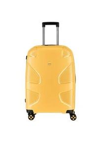 Hartschalen-Trolley IMPACKT "IP1, verschiedene Größen und Farben" Gr. B/H/T: 45cm x 67cm x 28cm 73 l, gelb (sunset yellow) Koffer Hartschalen-Koffer vegan Reisegepäck USB-Port TSA Zahlenschloss