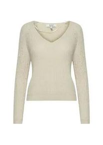 Strickpullover B.Young "Strickpullover BYOmikka" Gr. L, beige (birch) Damen Pullover