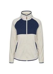 Fleecejacke oxmo "Sweatjacke OXMalin" Gr. L, beige (oatmeal) Damen Jacken