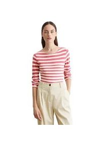 Marc O'Polo Langarmshirt MARC O'POLO "aus Slubjersey" Gr. M, rot (hellrot) Damen Shirts