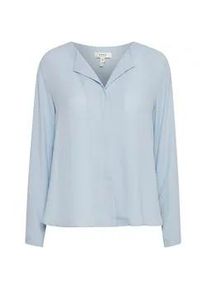 Langarmbluse B.Young "Langarmbluse BYHialice" Gr. 44, blau (kentucky blue) Damen Blusen