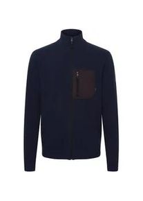 Strickjacke INDICODE "Strickjacke IDMedan" Gr. L, blau (navy) Herren Strickjacken