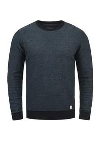 Rundhalspullover Blend "Rundhalspullover BHNathan" Gr. L, blau (dark navy blue) Herren Pullover