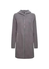 Fleecejacke oxmo "Fleecejacke OXFine" Gr. M, grau (pewter) Damen Jacken